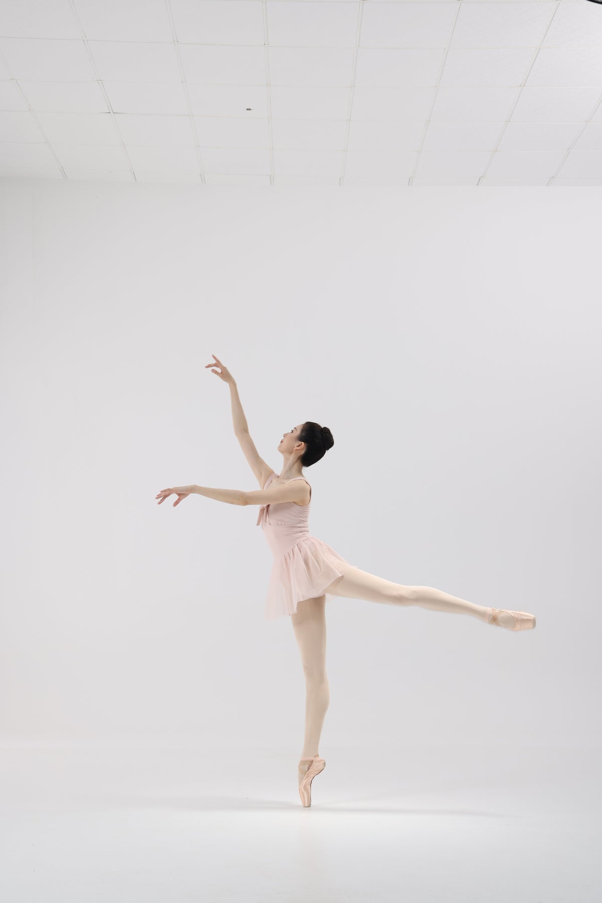 Porcelain Pink Mesh Back Ballet Leotard product image 1